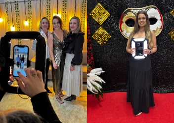 Selfie Magic — equipamento portátil para foto lembrança